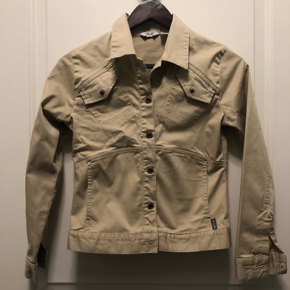 Fox Jackets & Blazers - Fox Racing Motocross Cotton Khaki Jacket XS